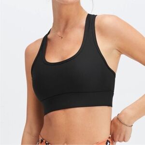 Fabletics on the go black sports bra size small NWT